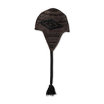 The FAIR ISLE BEANIE BLACK BROWN available online with global shipping, and in PAM Stores Melbourne and Sydney.