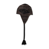 The FAIR ISLE BEANIE BLACK BROWN available online with global shipping, and in PAM Stores Melbourne and Sydney.