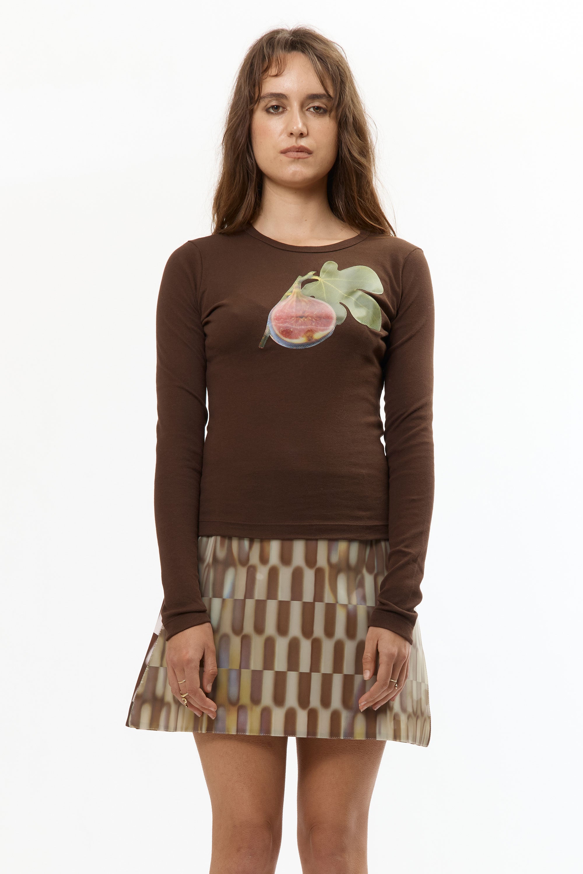 The FIG PATCH LONGSLEEVE TEE available online with global shipping, and in PAM Stores Melbourne and Sydney.