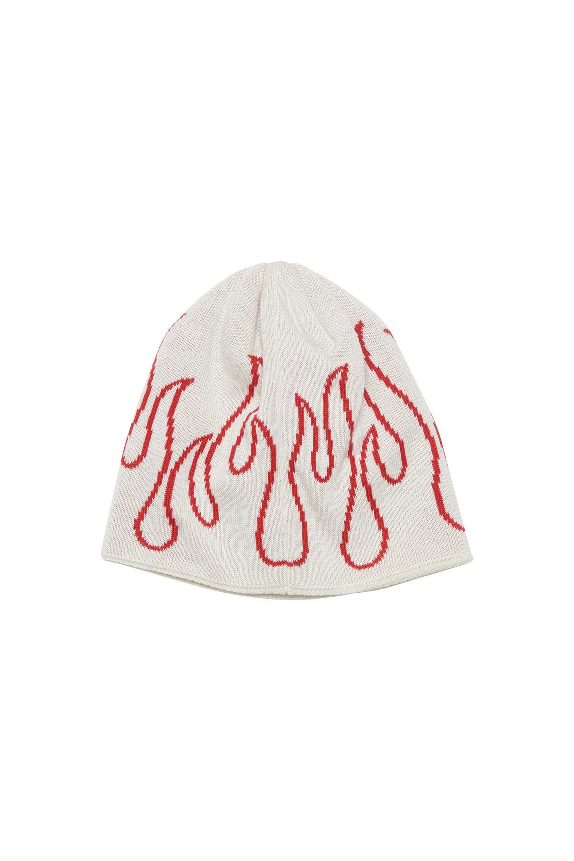 FIRE HYSTERIC Beanie White