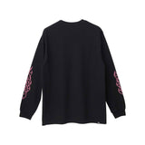 FIRE BEAR GUITAR LS T-shirt Black
