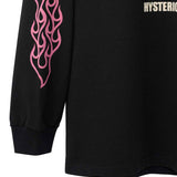 FIRE BEAR GUITAR LS T-shirt Black