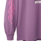 The FIRE BEAR GUITAR LS T-shirt Purple available online with global shipping, and in PAM Stores Melbourne and Sydney.