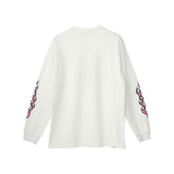 FIRE BEAR GUITAR LS T-shirt White