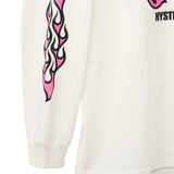 FIRE BEAR GUITAR LS T-shirt White