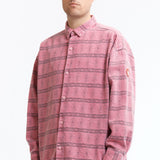 The OVERDYE FK PATTERN SHIRT PINK available online with global shipping, and in PAM Stores Melbourne and Sydney.