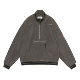 The FLEECE HALF ZIP UP KHAKI available online with global shipping, and in PAM Stores Melbourne and Sydney.