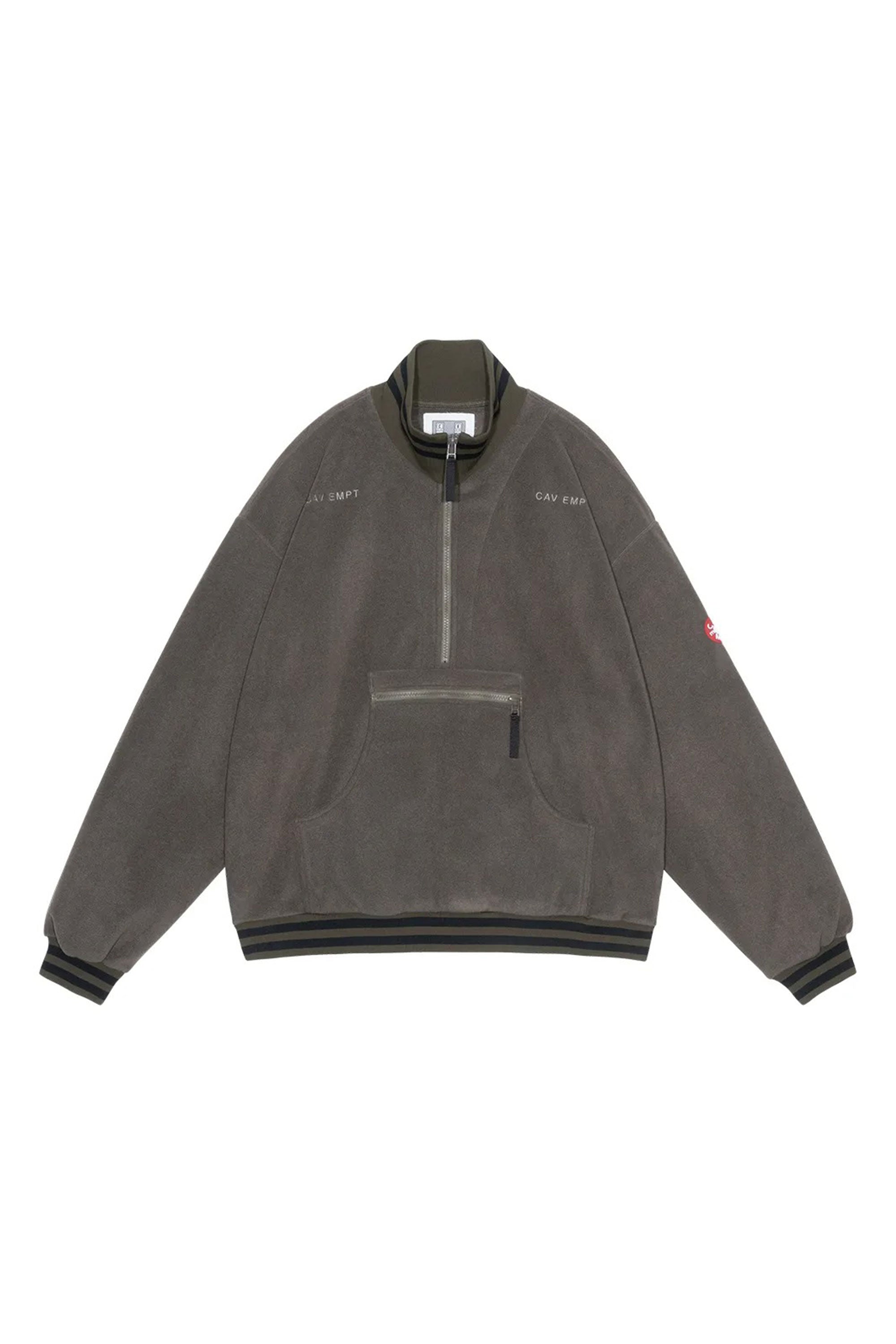 The FLEECE HALF ZIP UP KHAKI available online with global shipping, and in PAM Stores Melbourne and Sydney.