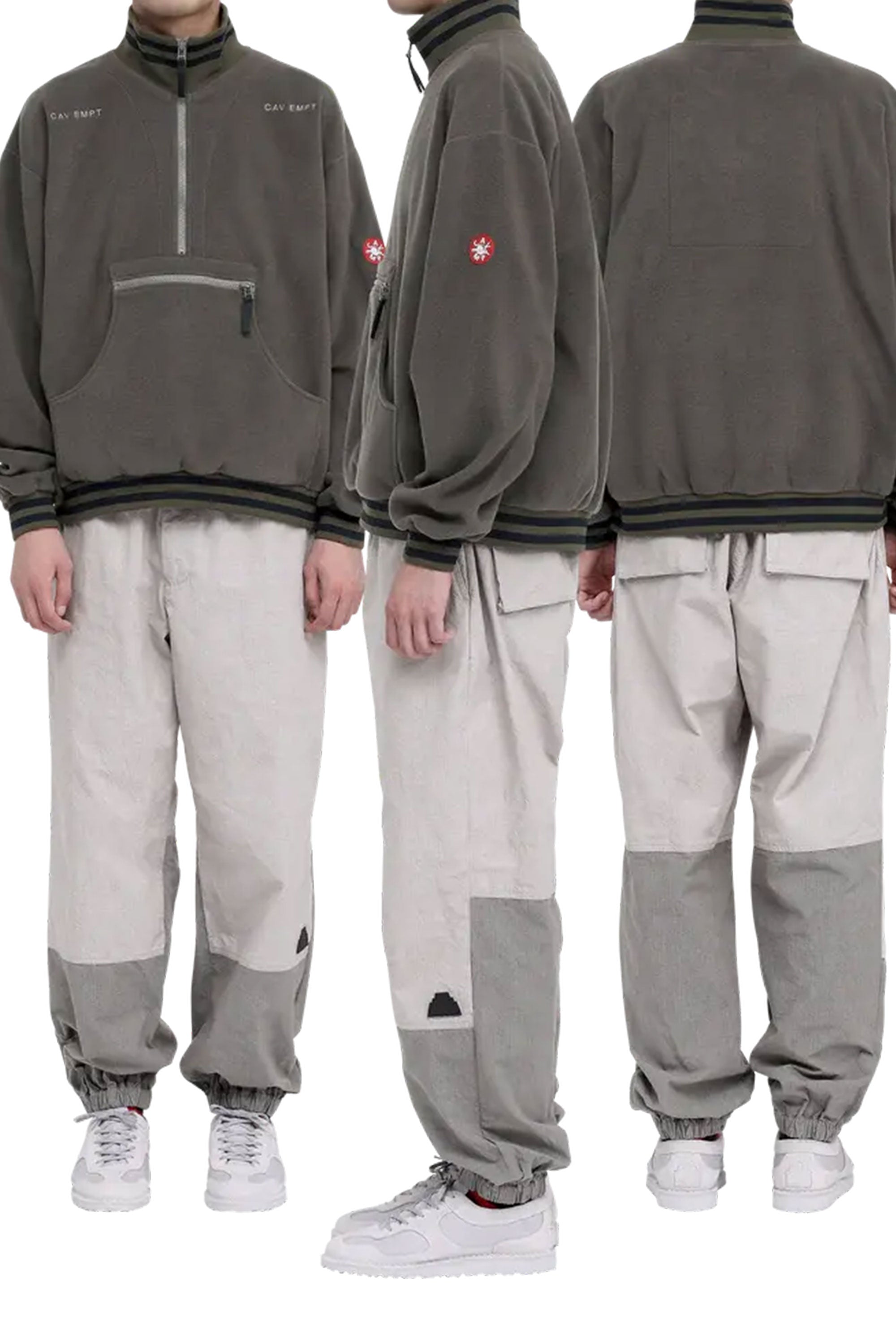 The FLEECE HALF ZIP UP KHAKI available online with global shipping, and in PAM Stores Melbourne and Sydney.