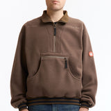 The FLEECE HALF ZIP UP KHAKI available online with global shipping, and in PAM Stores Melbourne and Sydney.