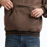 The FLEECE HALF ZIP UP KHAKI available online with global shipping, and in PAM Stores Melbourne and Sydney.
