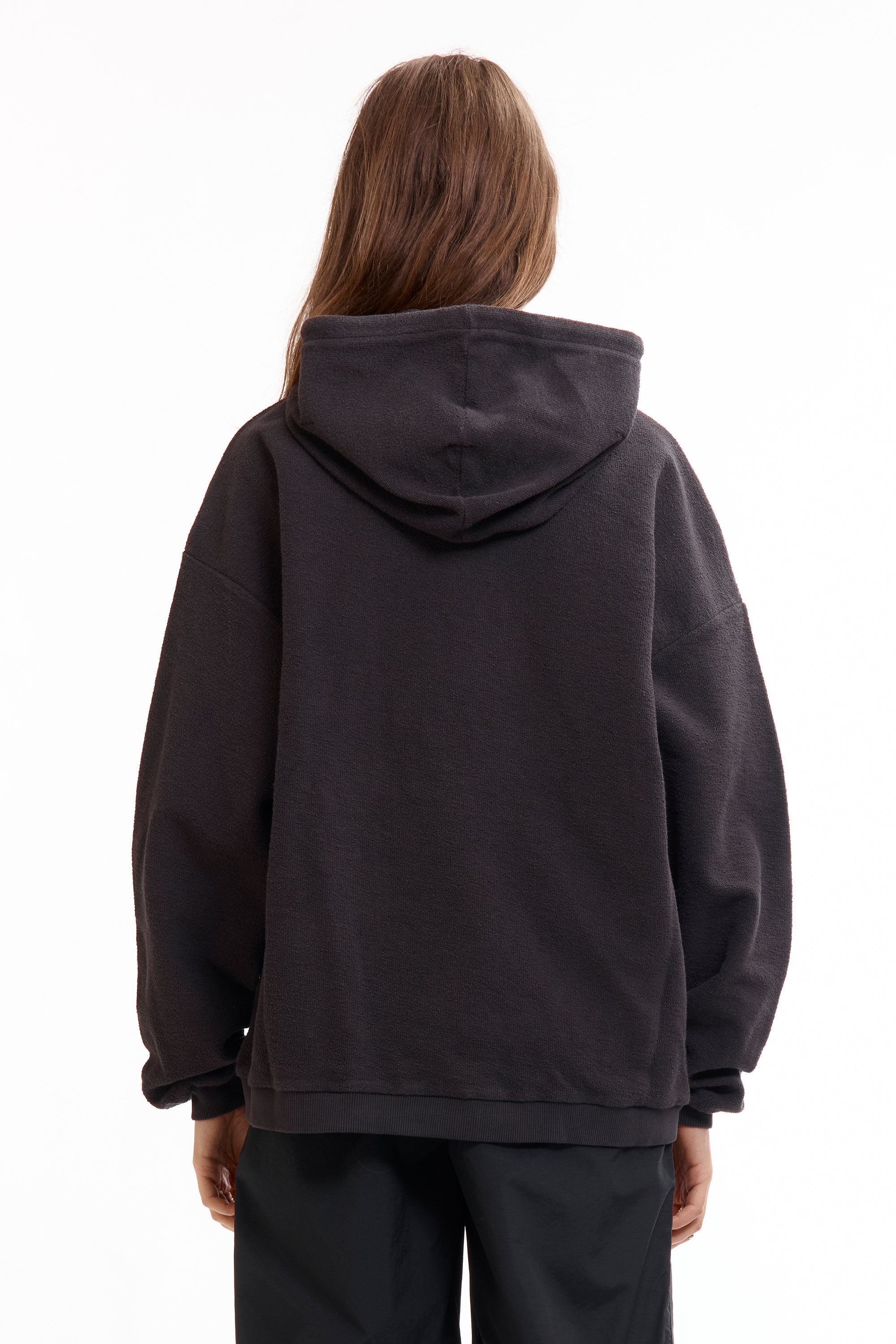 The SS26 Lasered Masked Hoodie Washed Black available online with global shipping, and in PAM Stores Melbourne and Sydney.