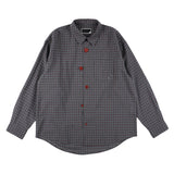 The FLOATING HEART SHIRT CHECK CHARCOAL available online with global shipping, and in PAM Stores Melbourne and Sydney.