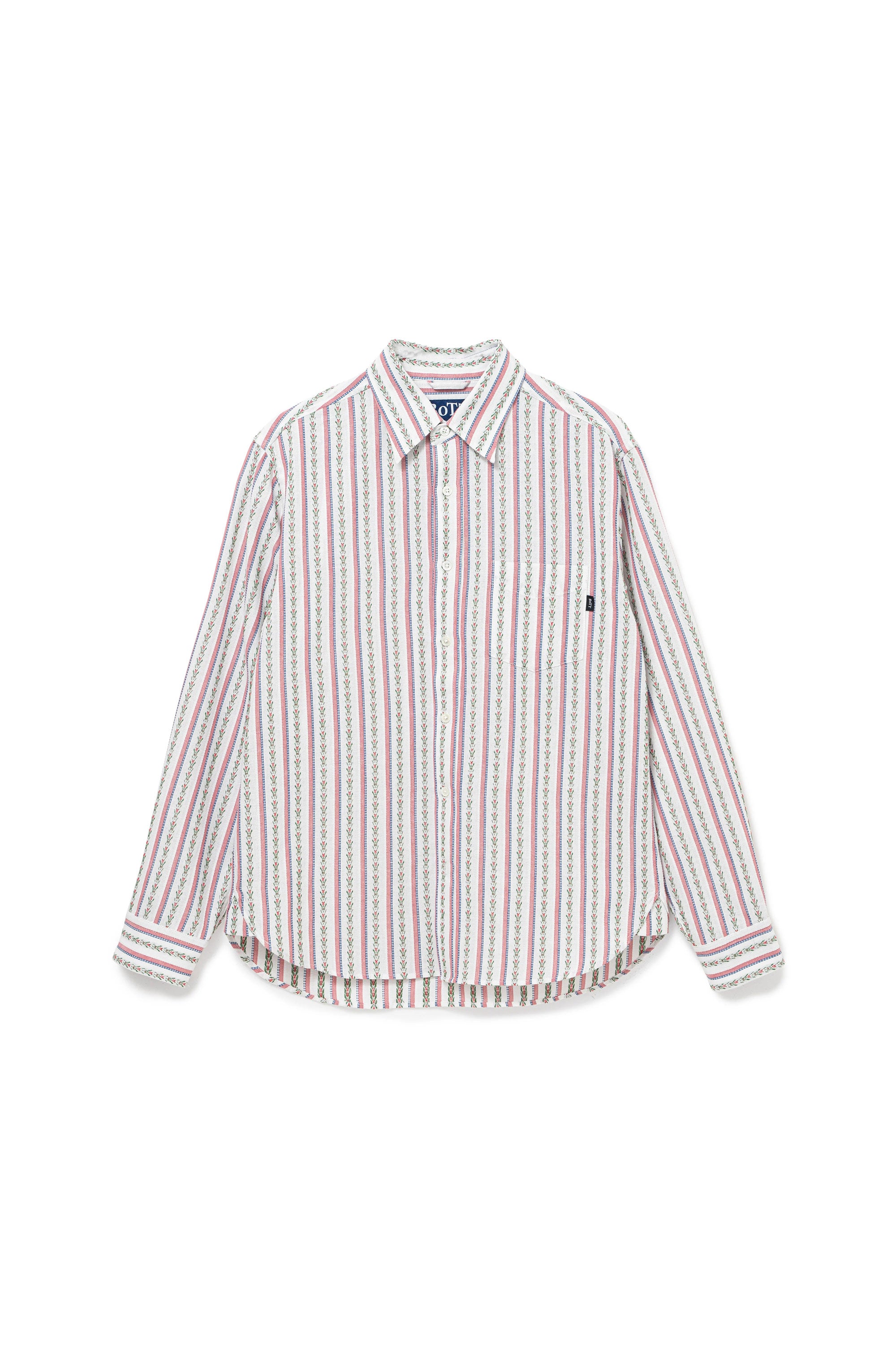The Flower Striped Shirt Multicolour available online with global shipping, and in PAM Stores Melbourne and Sydney.