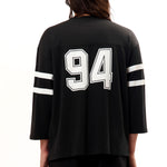 The FOOTBALL SHIRT LONGSLEEVE BLACK available online with global shipping, and in PAM Stores Melbourne and Sydney.