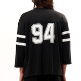 The FOOTBALL SHIRT LONGSLEEVE BLACK available online with global shipping, and in PAM Stores Melbourne and Sydney.