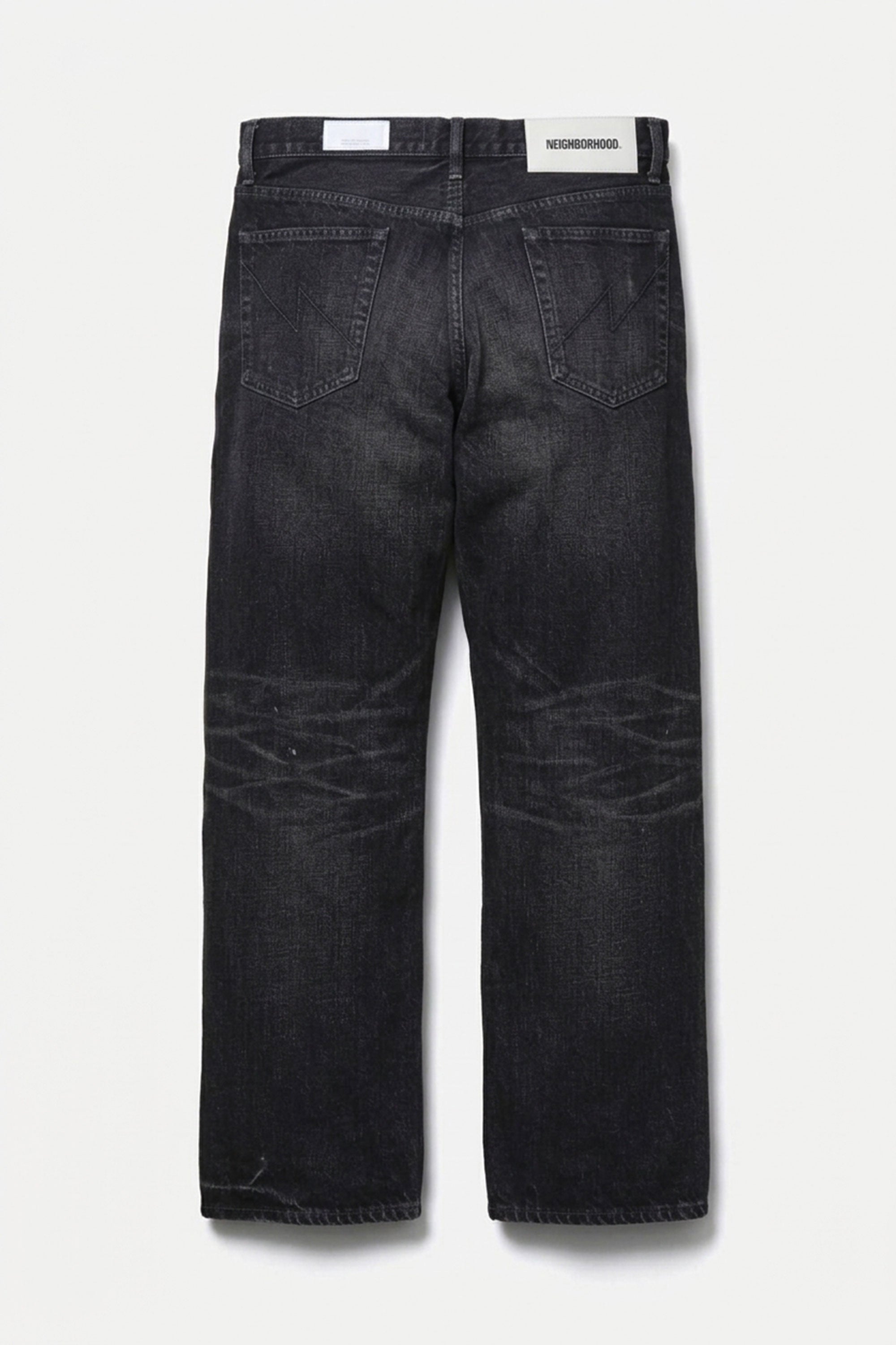 The WASHED DENIM FULL CUT PANTS BLACK available online with global shipping, and in PAM Stores Melbourne and Sydney.