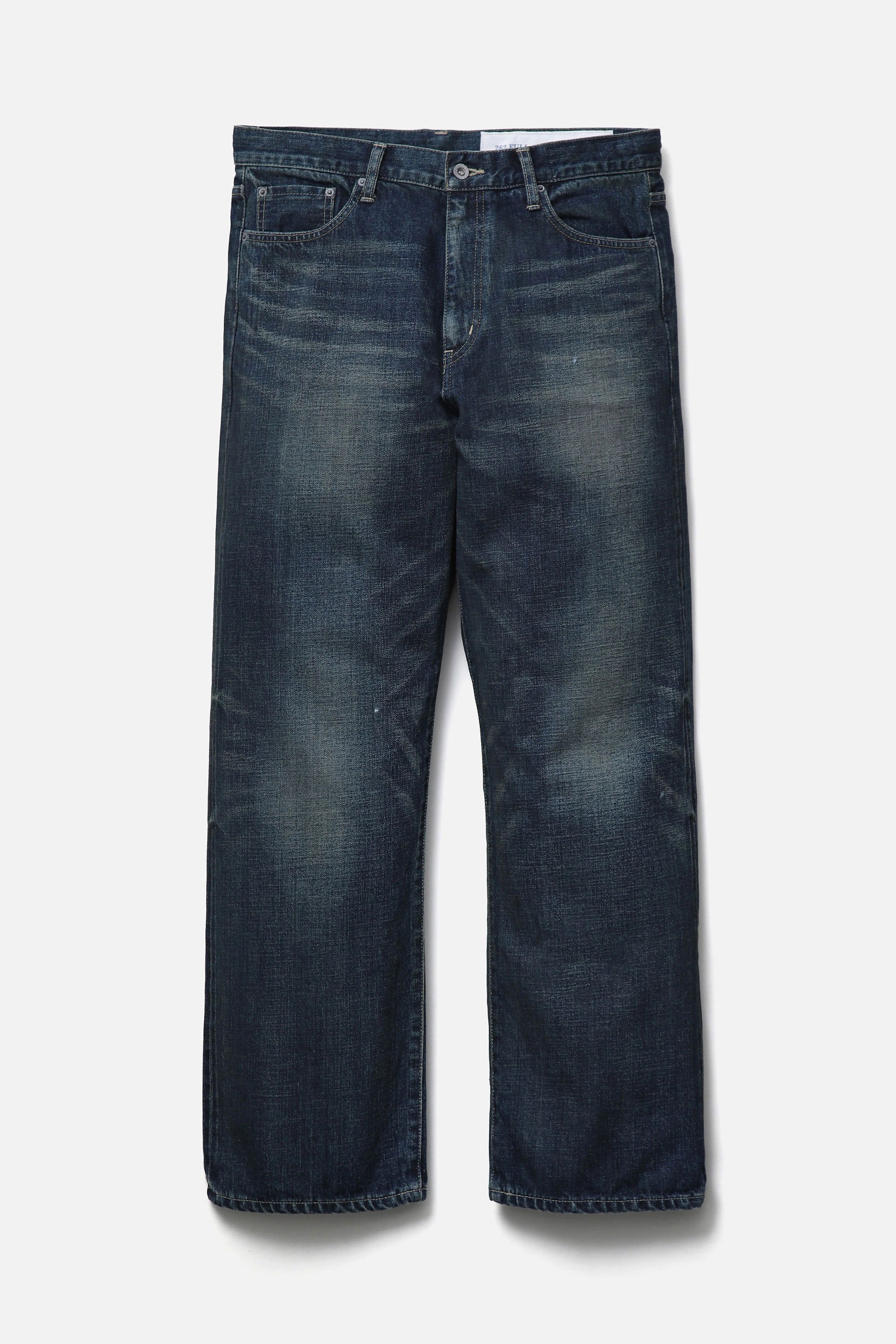 The WASHED DENIM FULL CUT PANTS INDIGO available online with global shipping, and in PAM Stores Melbourne and Sydney.