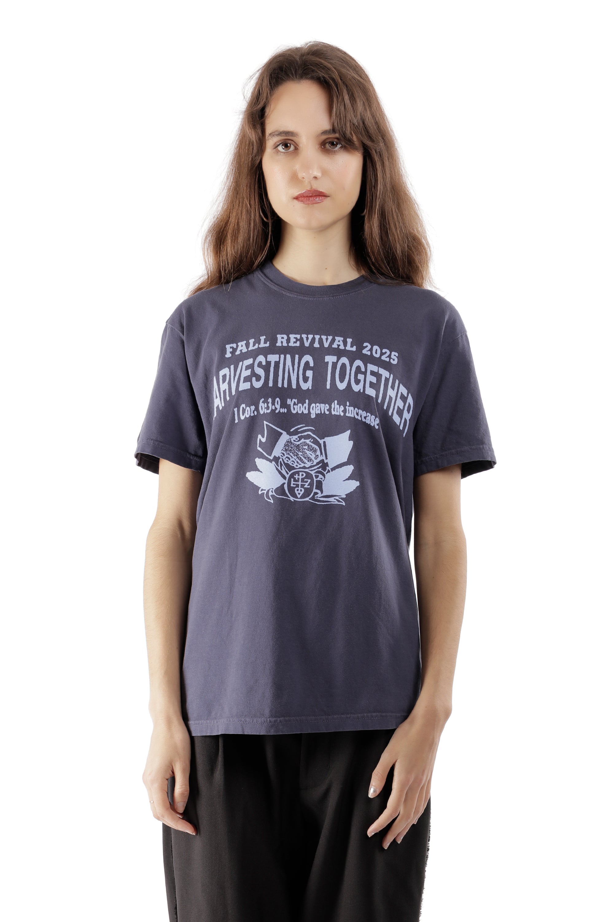 The Fall revival T-shirt Navy available online with global shipping, and in PAM Stores Melbourne and Sydney.