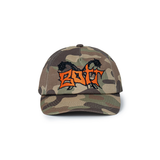 The Flail 5-Panel Cap Camo available online with global shipping, and in PAM Stores Melbourne and Sydney.