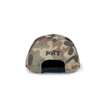 The Flail 5-Panel Cap Camo available online with global shipping, and in PAM Stores Melbourne and Sydney.