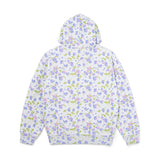 Flower Zip Hoodie Ash
