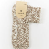 The SNOW PEAK - GARA GARA SOCK BROWN available online with global shipping, and in PAM Stores Melbourne and Sydney.