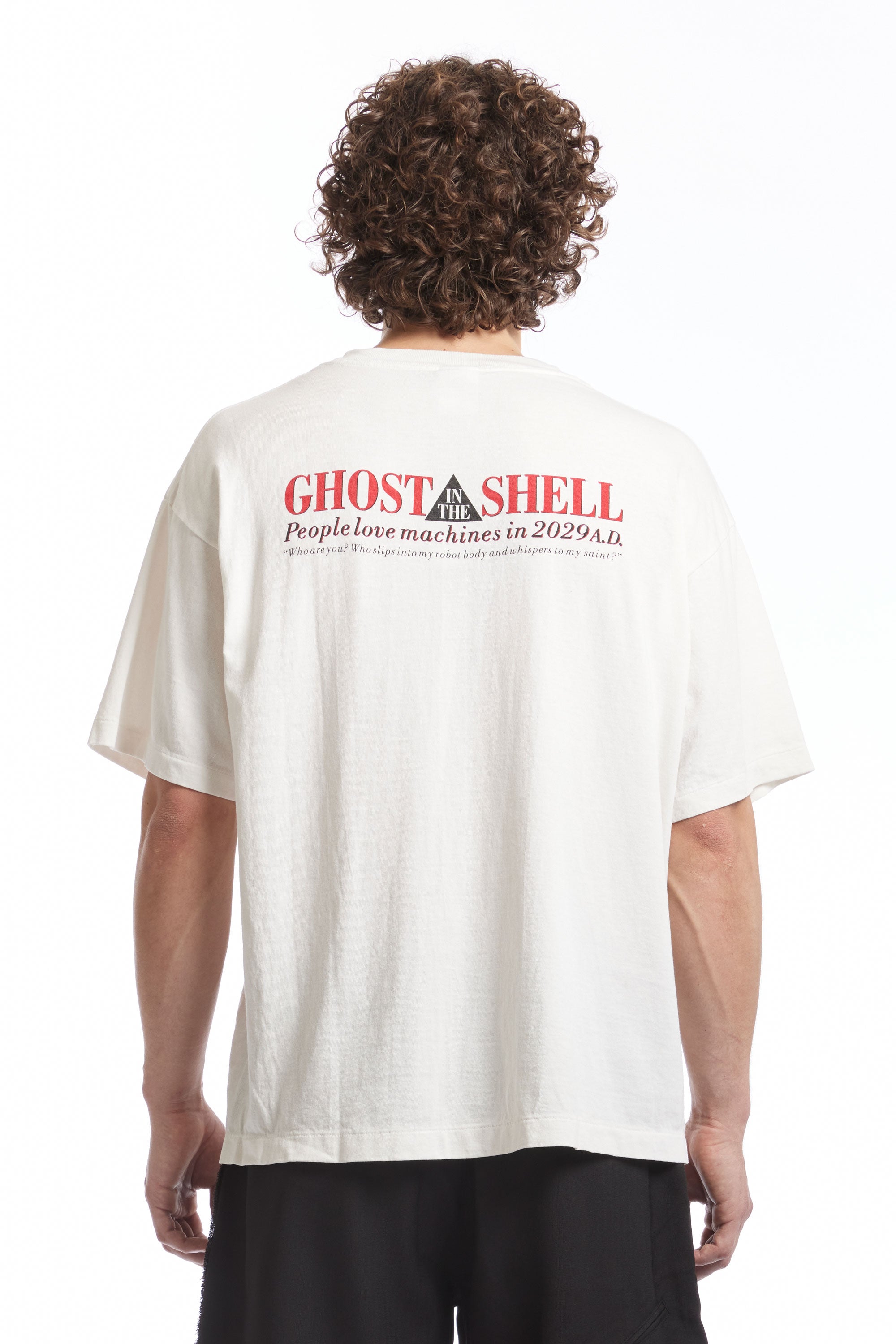 The GHOST IN THE SHELL WHITE SS TEE available online with global shipping, and in PAM Stores Melbourne and Sydney.