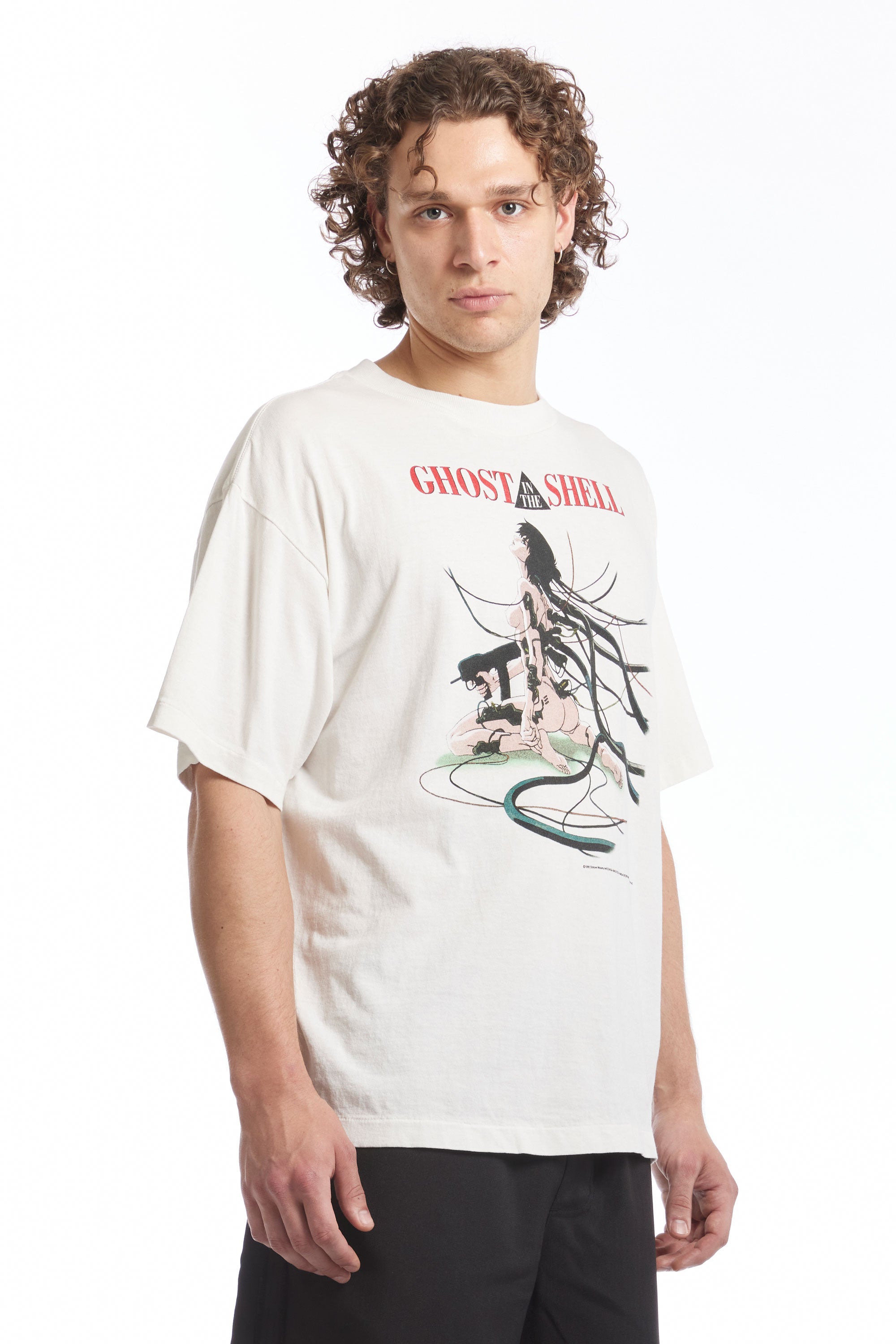 The GHOST IN THE SHELL WHITE SS TEE available online with global shipping, and in PAM Stores Melbourne and Sydney.