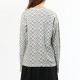 The GINGHAM L/S WAFFLE THERMAL SKY GREY available online with global shipping, and in PAM Stores Melbourne and Sydney.