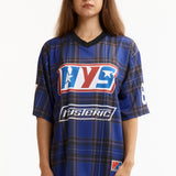 The GUITAR GIRL 84 FOOTBALL SHIRT available online with global shipping, and in PAM Stores Melbourne and Sydney.