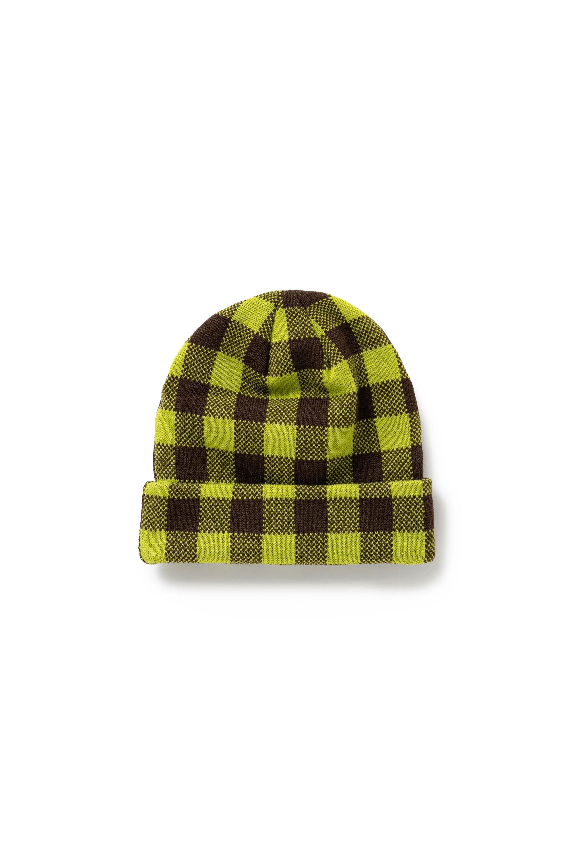 The Gingham Check Beanie Lime available online with global shipping, and in PAM Stores Melbourne and Sydney.
