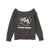 GO FOR IT Sweater Black