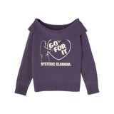 GO FOR IT Sweater Purple