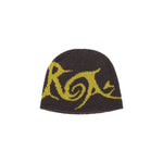 The GRAPHIC BEANIE BROWN YELLOW  available online with global shipping, and in PAM Stores Melbourne and Sydney.