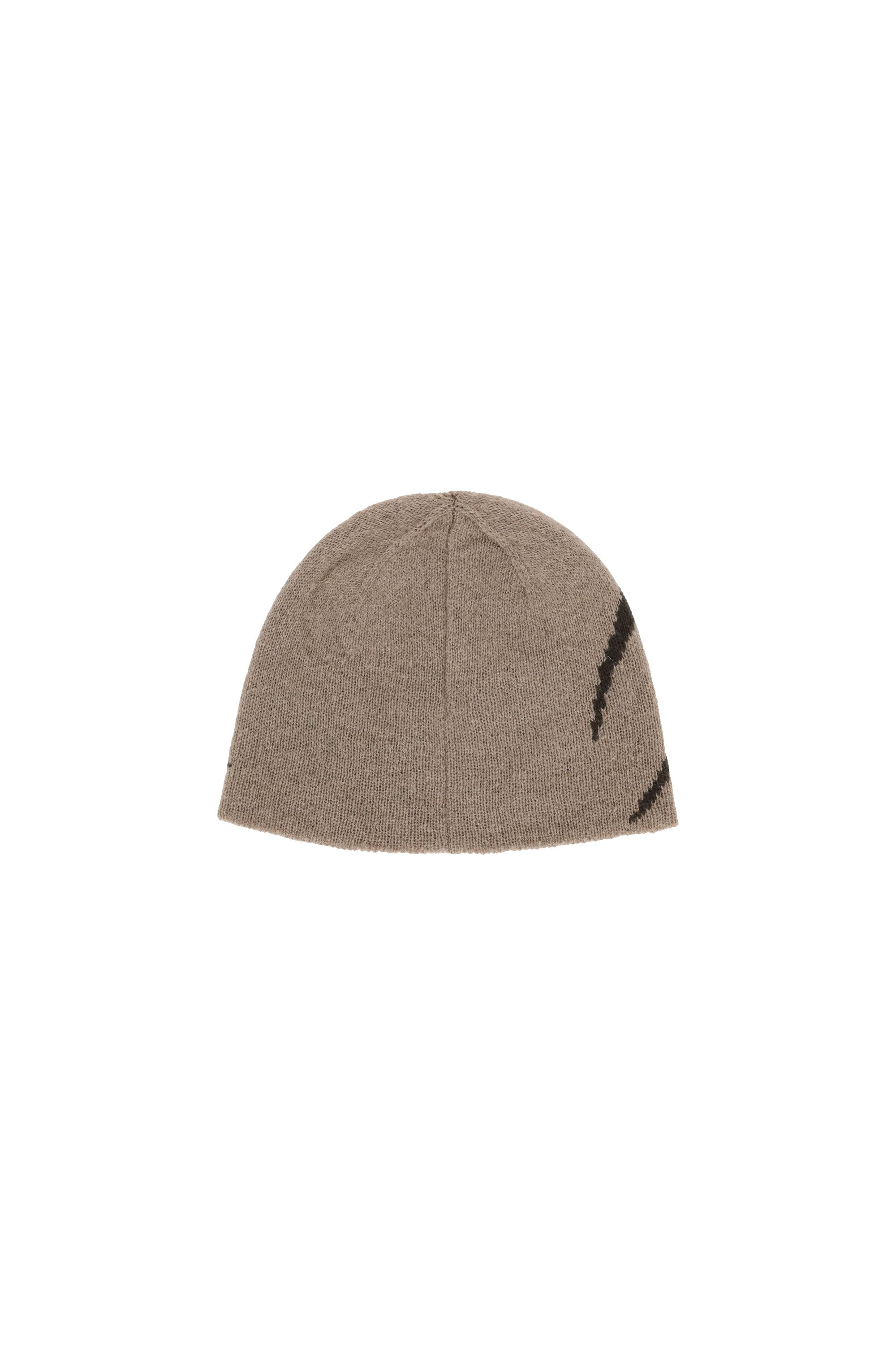 The GRAPHIC BEANIE TAUPE BROWN  available online with global shipping, and in PAM Stores Melbourne and Sydney.