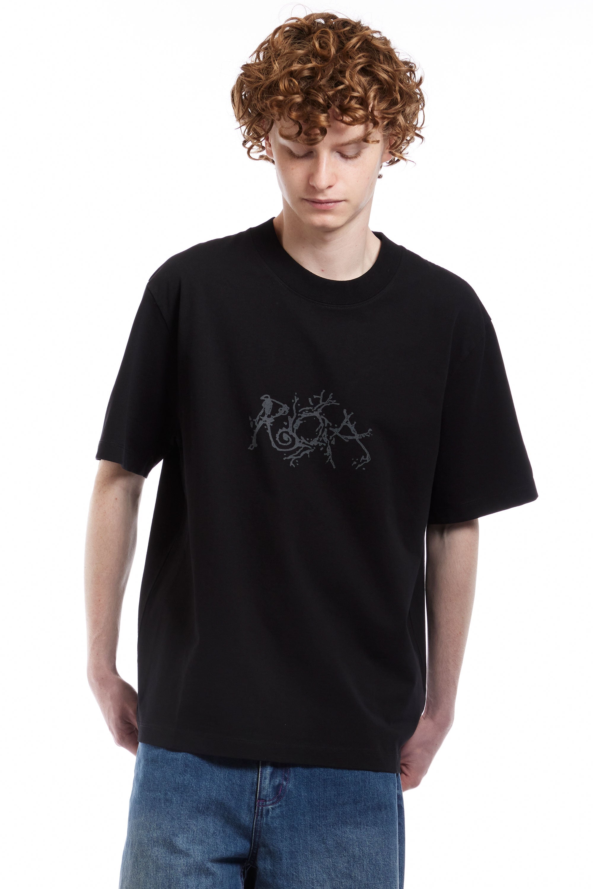 The GRAPHIC BOXY TEE BLACK  available online with global shipping, and in PAM Stores Melbourne and Sydney.