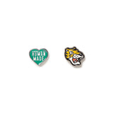 The PINS SET GREEN available online with global shipping, and in PAM Stores Melbourne and Sydney.