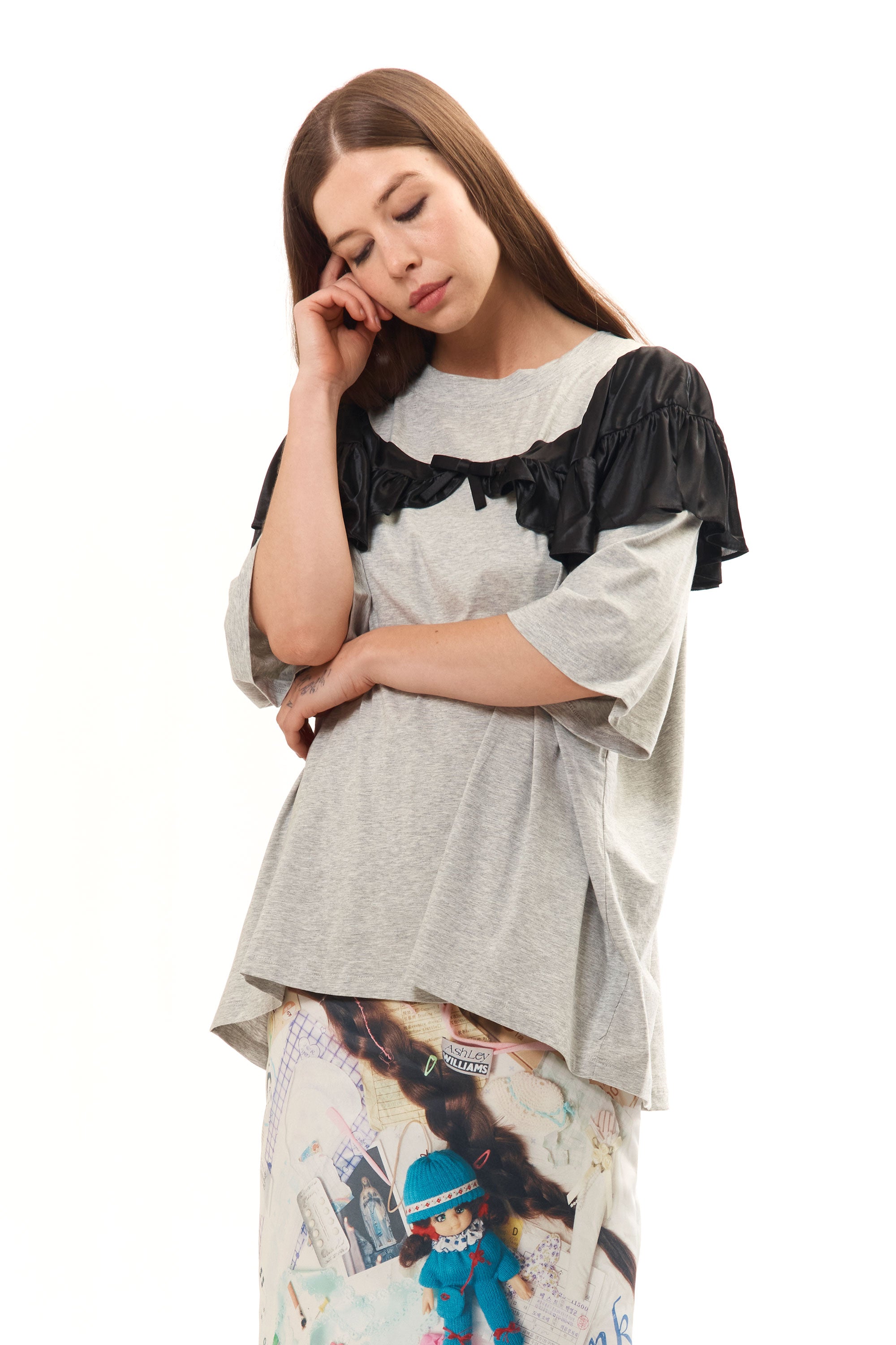 The BLACK CURTAIN T SHIRT available online with global shipping, and in PAM Stores Melbourne and Sydney.