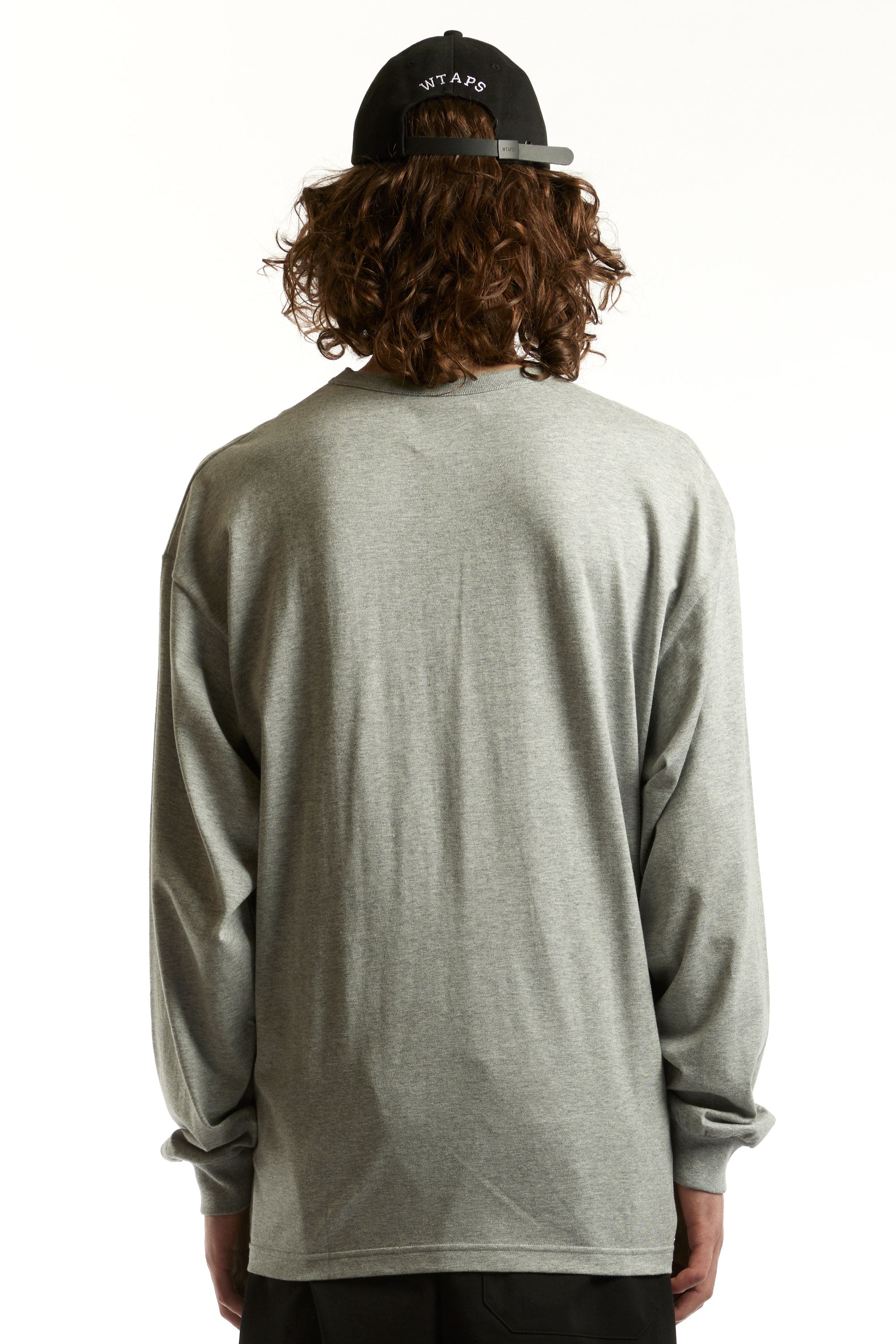 S WTAPS PEAK OUT LS COTTON ASH GRAY Sサイズ - Tシャツ