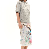 The GREY POLKA DOT POLO SHIRT available online with global shipping, and in PAM Stores Melbourne and Sydney.