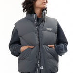 The CLASSIC DOWN VEST GREY available online with global shipping, and in PAM Stores Melbourne and Sydney.