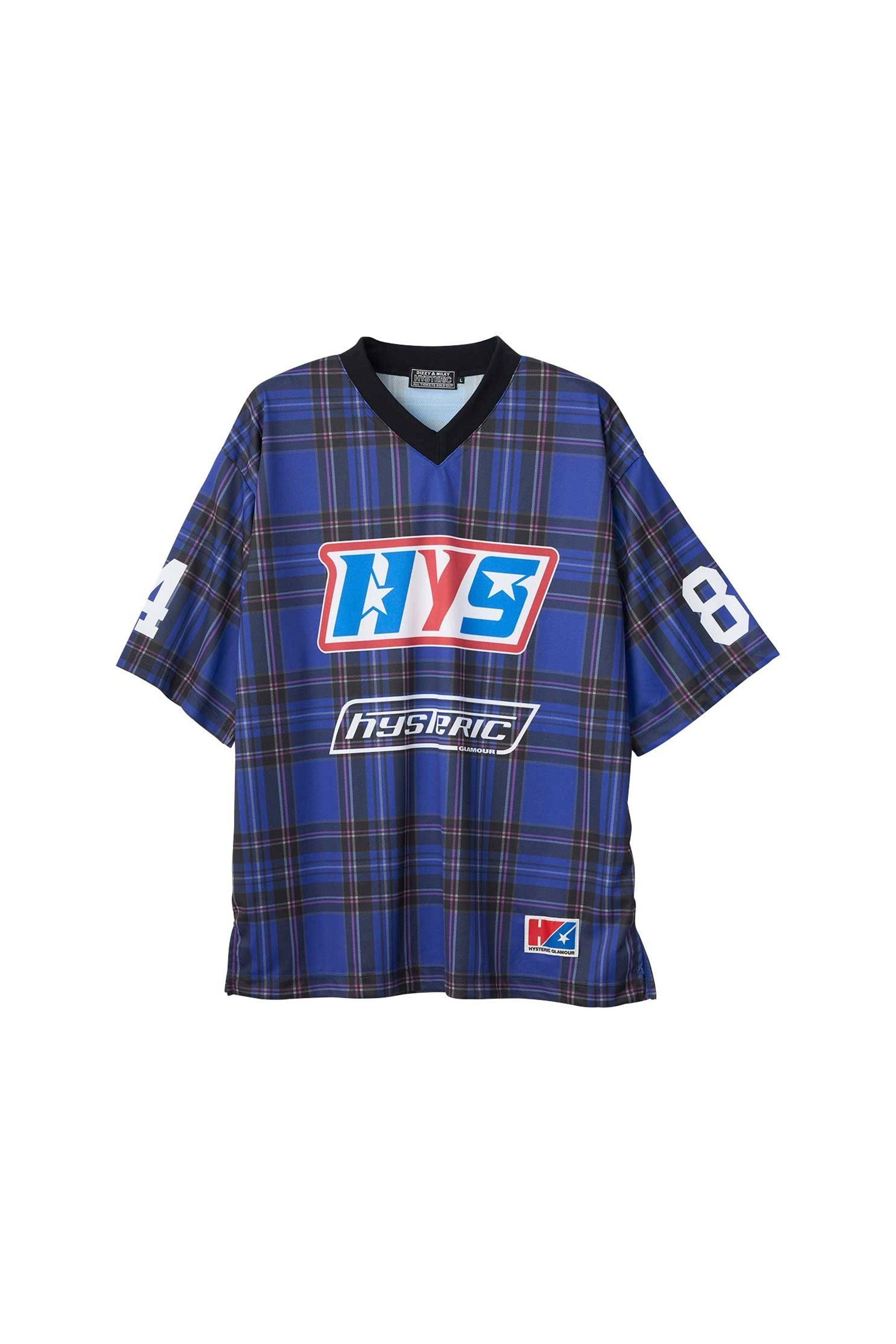 The GUITAR GIRL 84 FOOTBALL SHIRT available online with global shipping, and in PAM Stores Melbourne and Sydney.