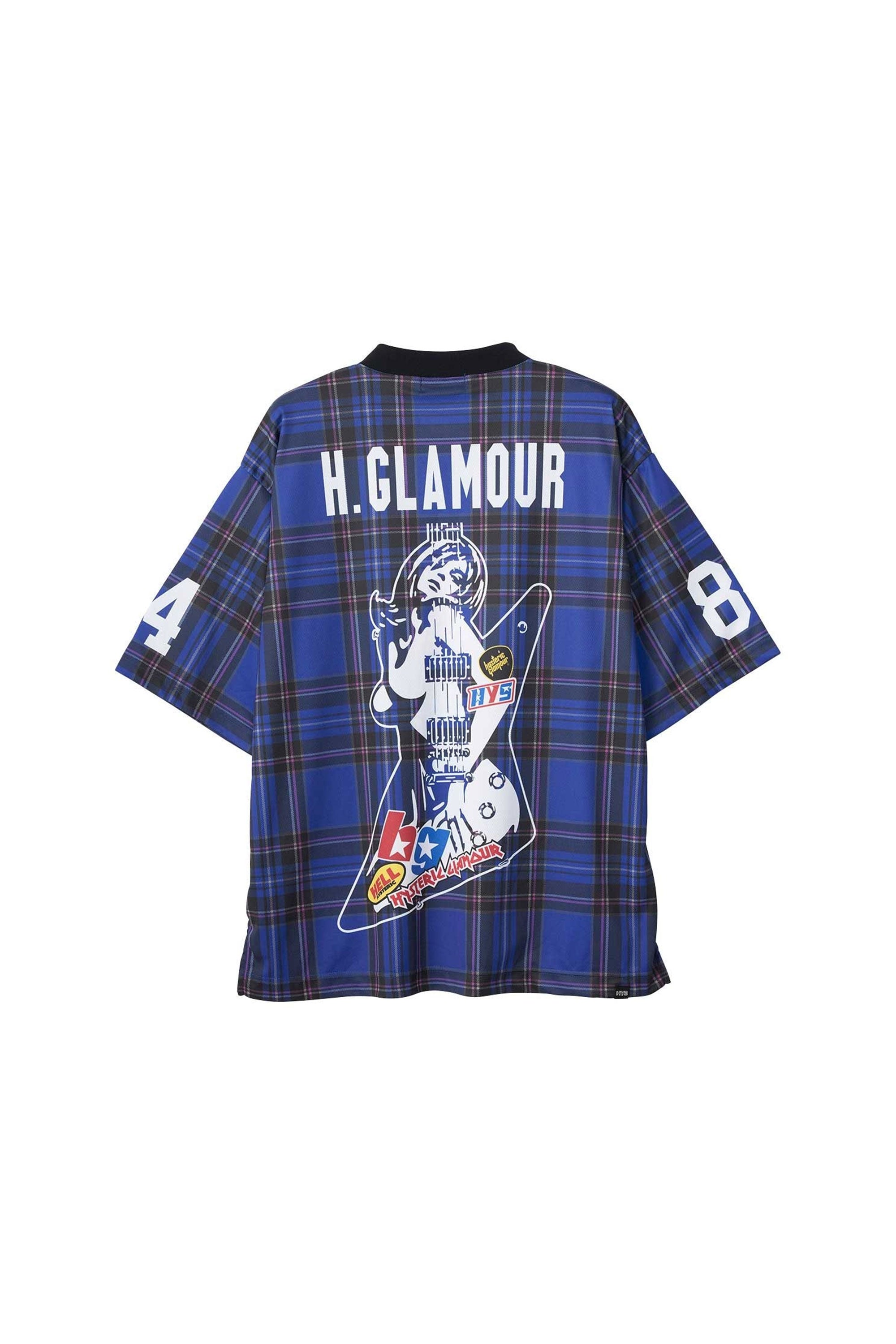 The GUITAR GIRL 84 FOOTBALL SHIRT available online with global shipping, and in PAM Stores Melbourne and Sydney.
