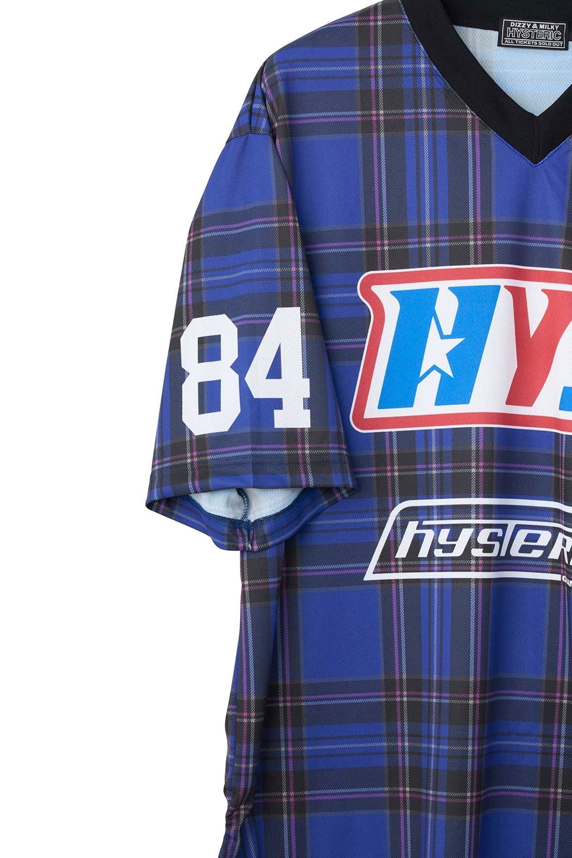 The GUITAR GIRL 84 FOOTBALL SHIRT available online with global shipping, and in PAM Stores Melbourne and Sydney.