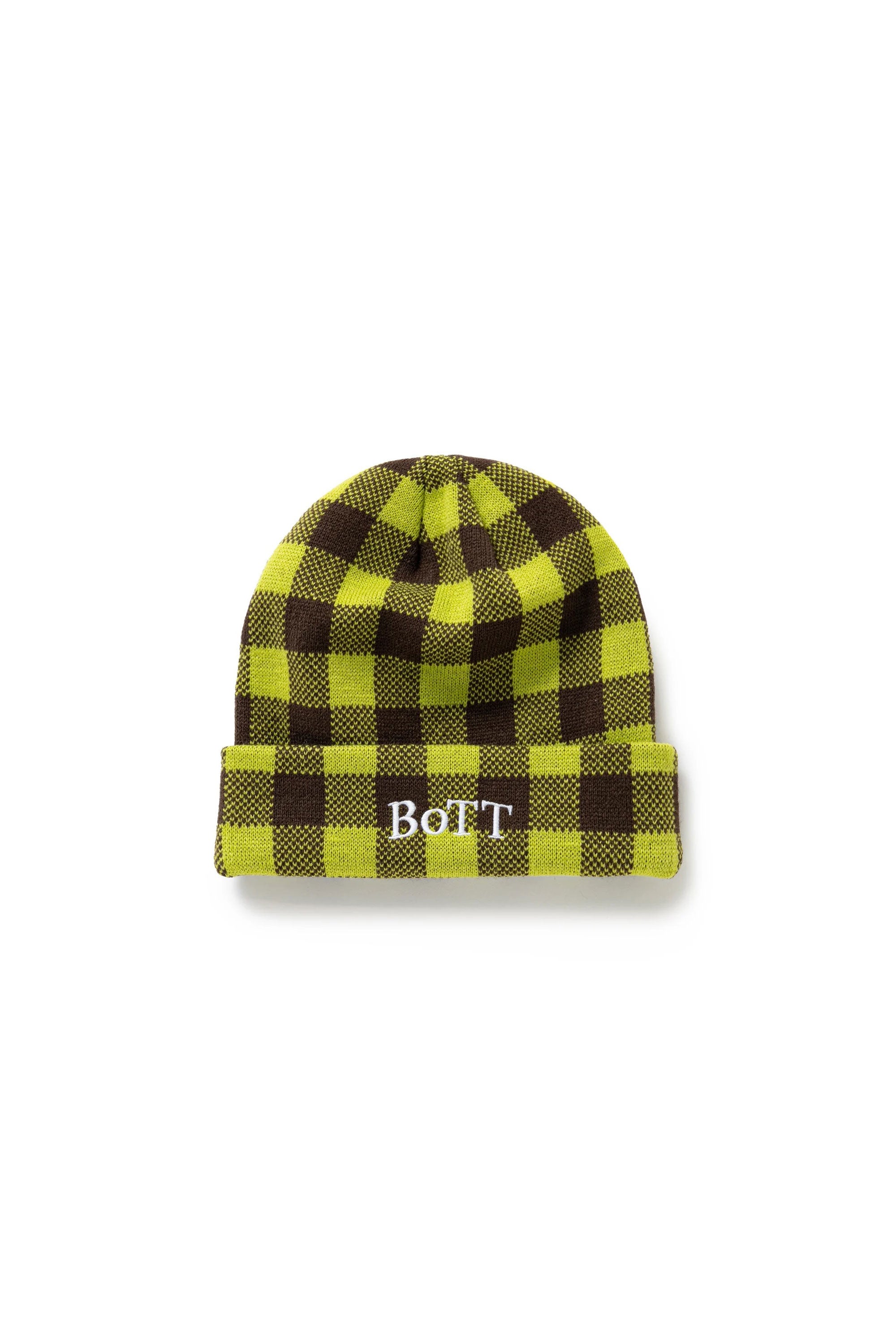 The Gingham Check Beanie Lime available online with global shipping, and in PAM Stores Melbourne and Sydney.