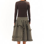 The Pathways Maxi Skirt Grey (Exclusive) available online with global shipping, and in PAM Stores Melbourne and Sydney.