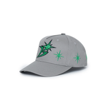 The B Logo Sparkle Structured 5-Panel Cap Grey available online with global shipping, and in PAM Stores Melbourne and Sydney.