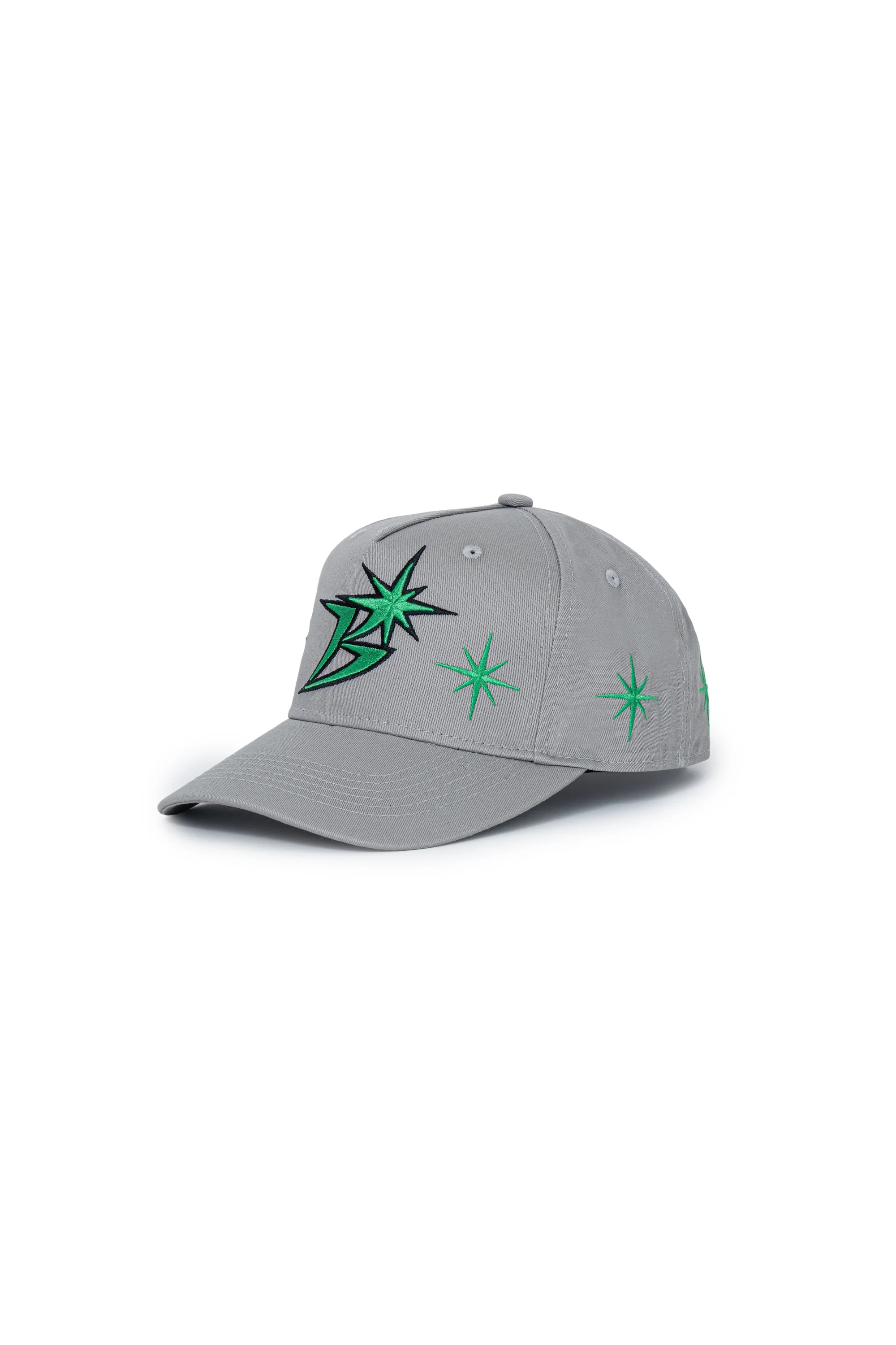 The B Logo Sparkle Structured 5-Panel Cap Grey available online with global shipping, and in PAM Stores Melbourne and Sydney.