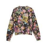 GUITAR DAYS Print Cardigan Black
